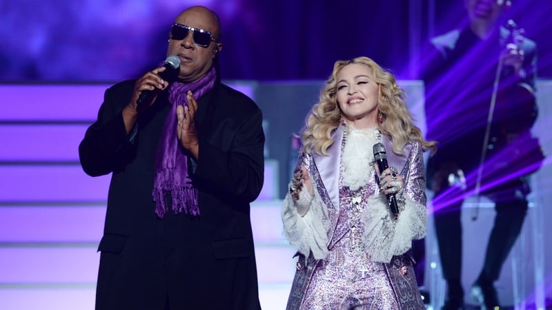 Stevie Wonder and Madonna