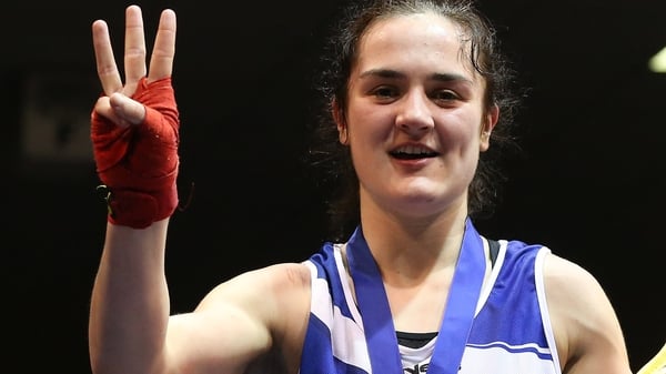 Kellie Harrington was convincing in victory over Zarina Tsoloyeva