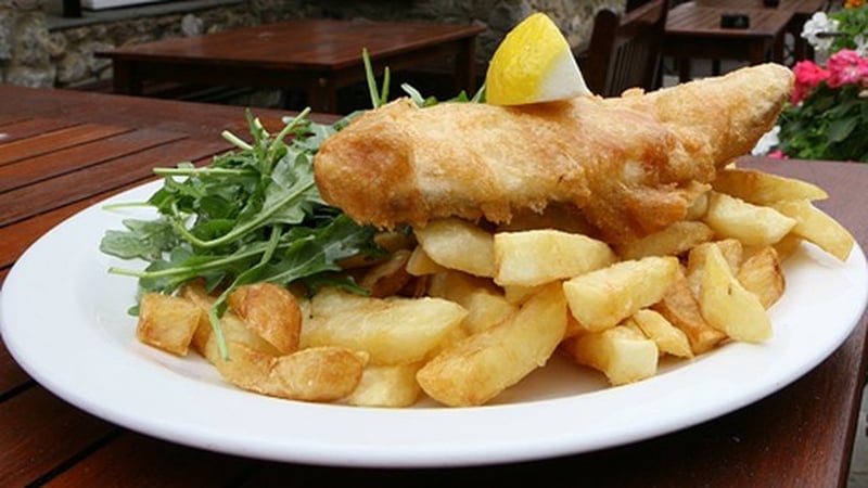 Kevin Dundon's fish and chips.