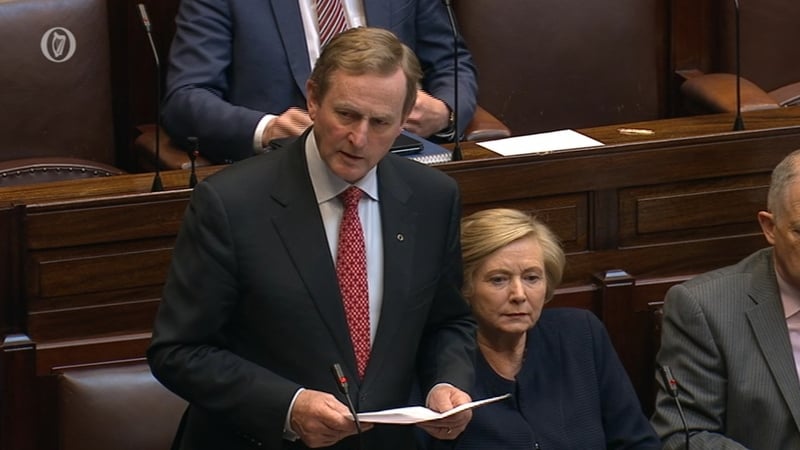Enda Kenny told the Dáil the figures 'don't reflect accurately what is happening in the Irish economy'
