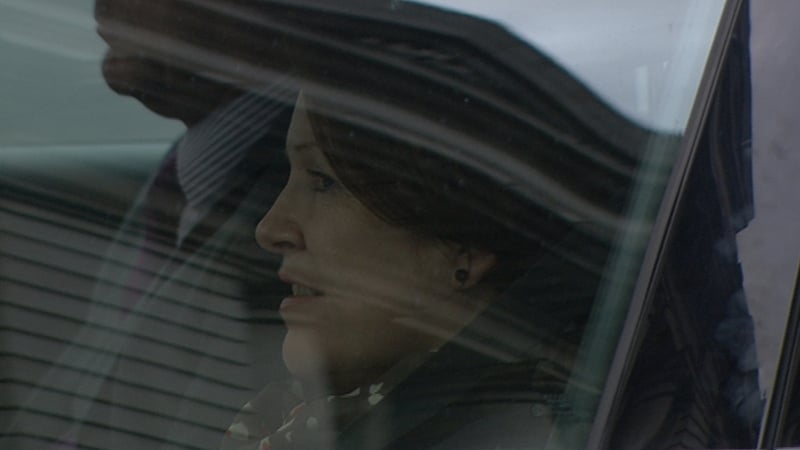 Nóirín O'Sullivan made no comment as she arrived at Government Buildings