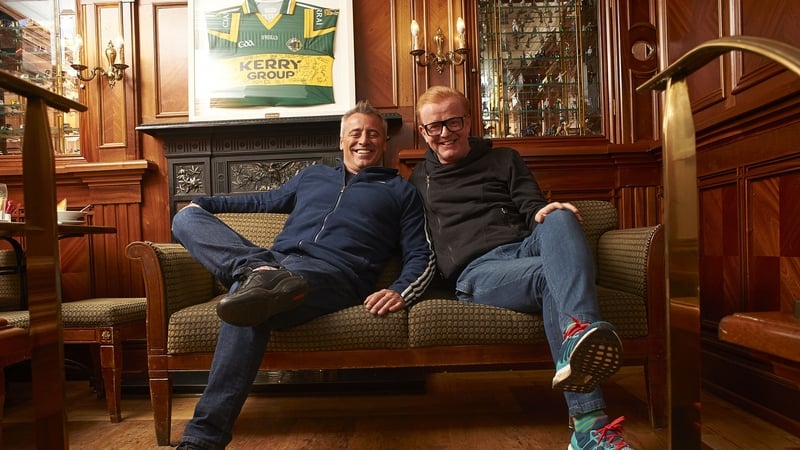 LeBlanc and Evans on location in Killarney last month