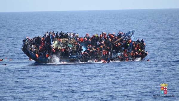 The Italian navy was able to rescue 562 people from the water