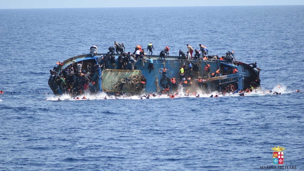 The boat flipped due to the sudden movement of passengers