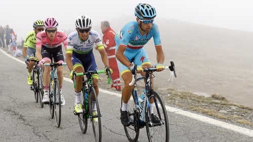 Nibali leads Chaves and Kruijswijk through the Alps