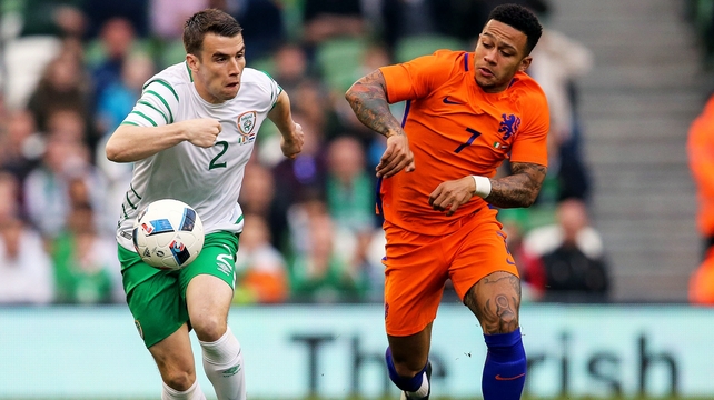 Seamus Coleman in action