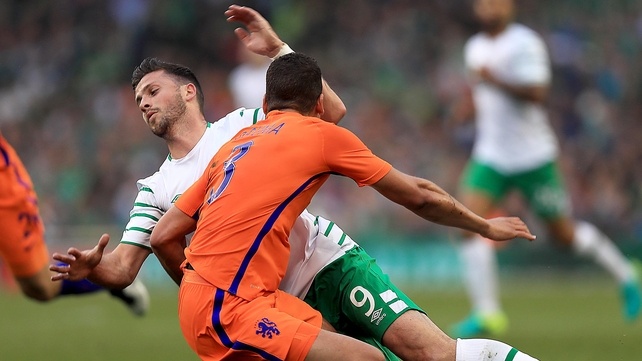 Shane Long in action during the 1-1 draw