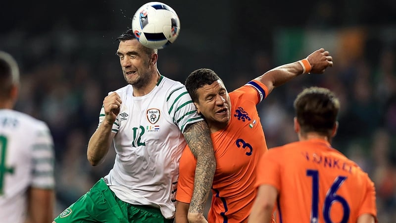 Shane Duffy in action against The Netherlands last month
