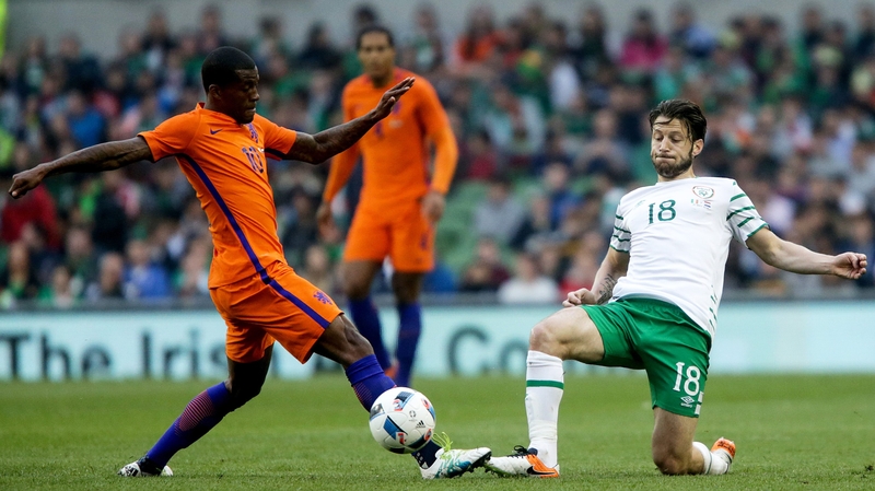 Harry Arter vies for possession