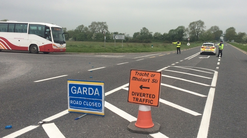 The stretch of road in Co Meath is currently closed