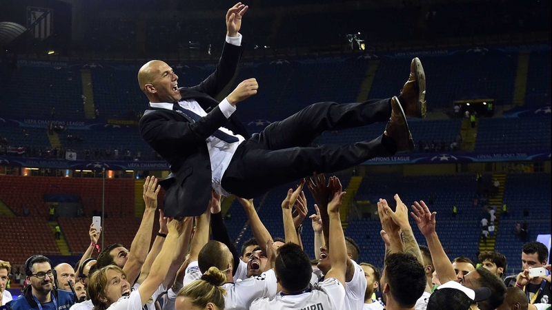 Zinedine Zidane won the Champions League with Real Madrid as a player in 2002