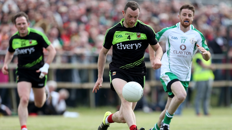 Mayo's Keith Higgins on the charge against London