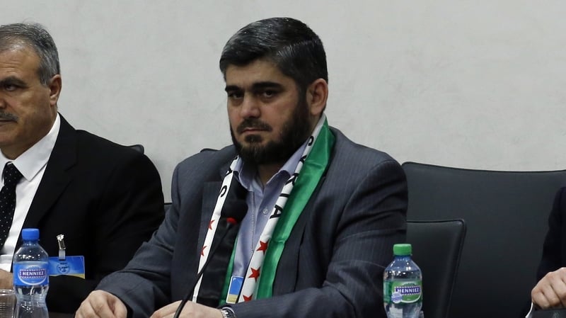 Mohammed Alloush represents the powerful Jaish al Islam rebel faction