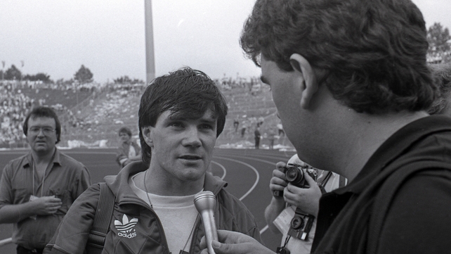 1988 - Ray Houghton is interviewed by RTÉ's Des Cahill after the end of the German adventure