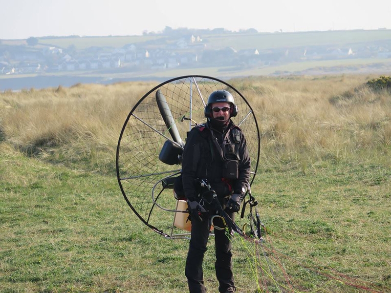 Oisin Craig ready for lift off!