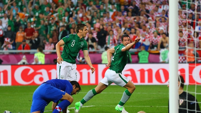 2012 - Sean St Ledger scored against the Croats - it was the only time the net rippled for the Irish in Poland
