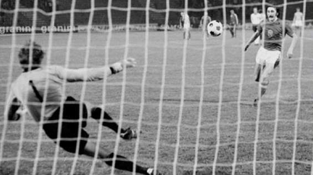 1976 - Antonin Panenka's deft chip in a penalty shootout saw Czechoslovakia lift the trophy after defeating West Germany (pic courtesty of goal.com)
