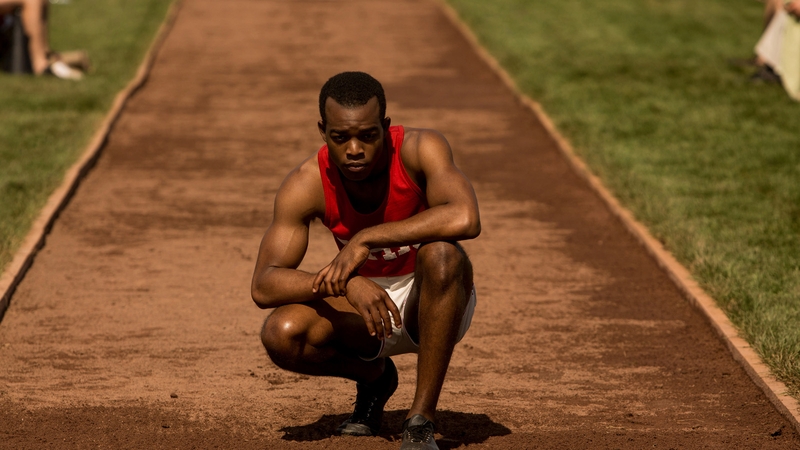 Stephan James plays determined athlete Jesse Owens who distinguished himself at the 1936 Berlin Olympics