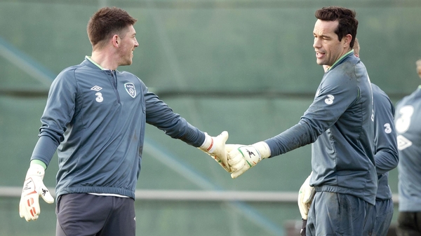 Keiren Westwood (L) has got the nod over David Forde