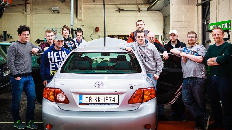The students adapted a Toyota Corolla