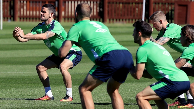 And the rest of the squad also had to put in physical work