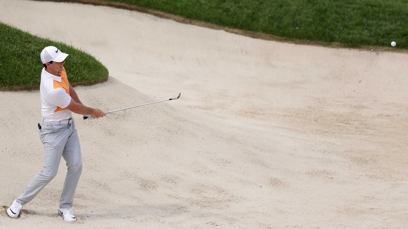 Rory McIlroy endured an erratic day