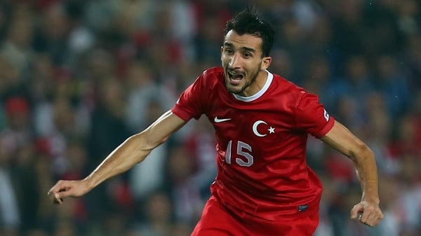 Mehmet Topal's goal gave Turkey victory
