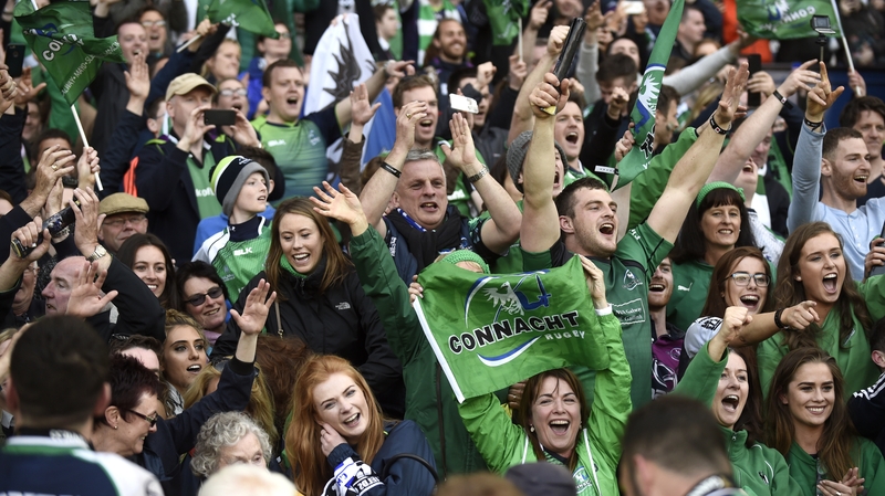 Connacht supporters in full voice