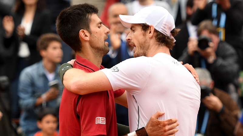 Murray (right) was disappointed but proud to be part of Djokovic's big day