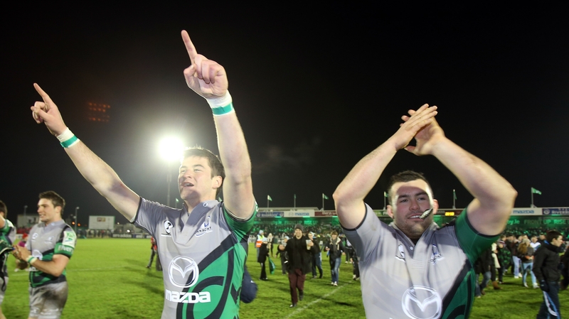 Danny Qualter (l) and JP Cooney are staying with the Pro12 holders for next season