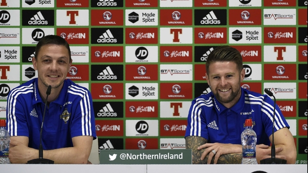 Chris Baird and Oliver Norwood appreciated the personal touch at their team hotel