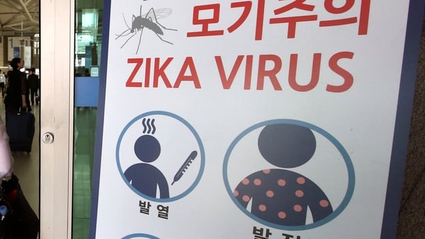 A warning at an airport in South Korea