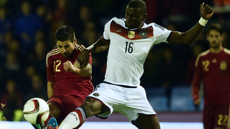 Antonio Rudiger (R) has ruptured his cruciate ligament