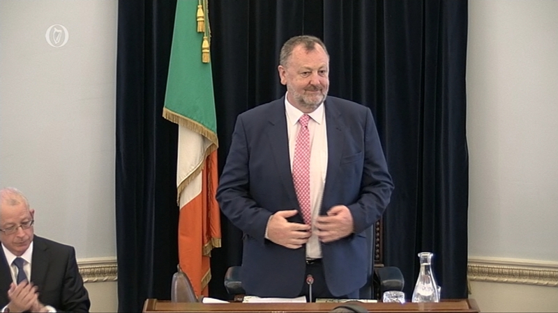 Denis O'Donovan received 44 votes in favour, with six opposing