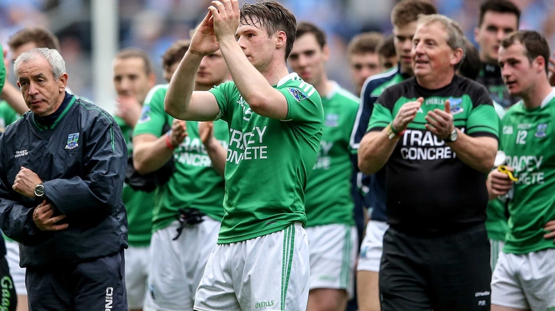 Pete McGrath (far left) took over at Fermanagh in 2013