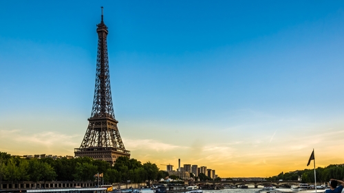 The iconic Eiffel Tower