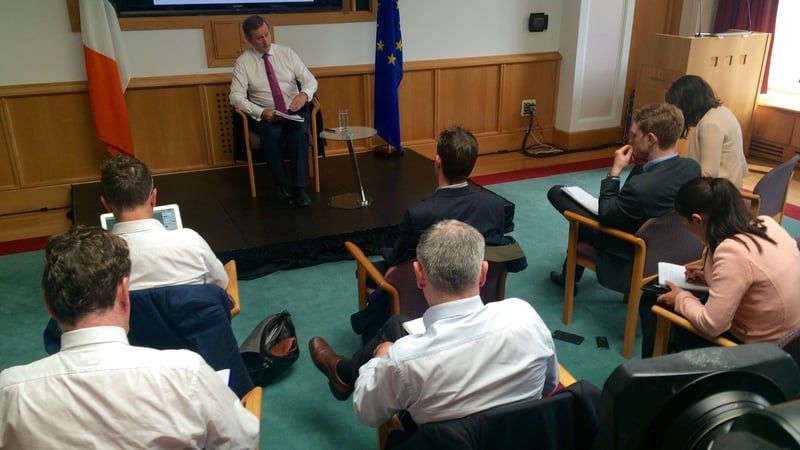 Enda Kenny was speaking at a media briefing