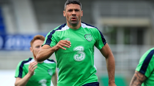 Jon Walters training this morning in Versailles