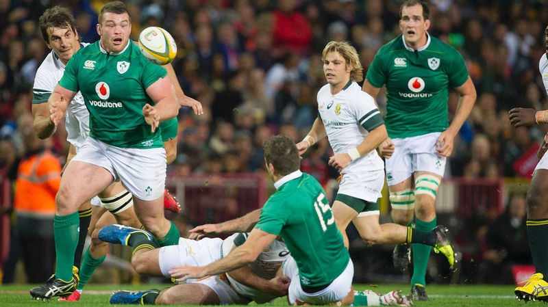 Jack McGrath runs onto a pass