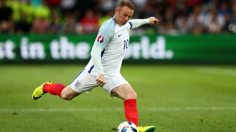 Wayne Rooney played in midfield for England during the Euros