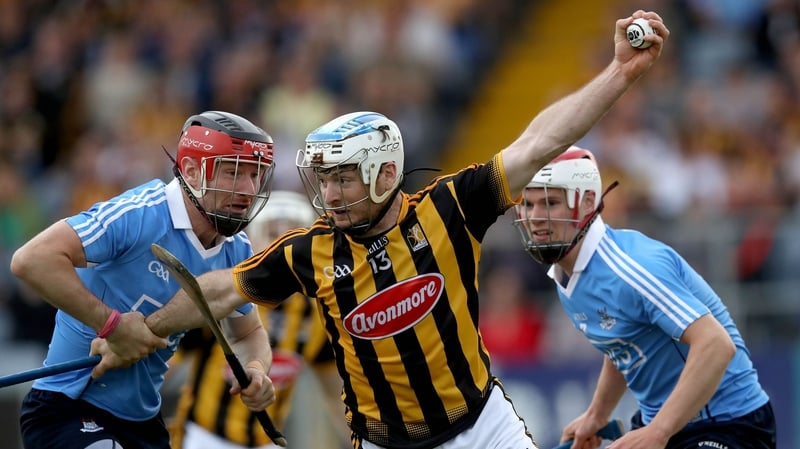 Dublin's Niall Corcoran tackles Jonjo Farrell of Kilkenny