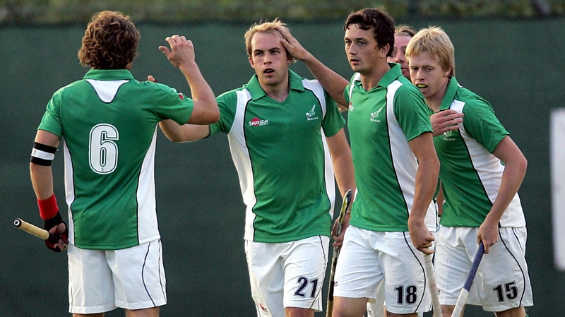 Timmy Cockram (C) scored for Ireland