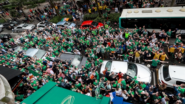 Scooter was about the only chance to get from A to B, though, as fans took over the streets