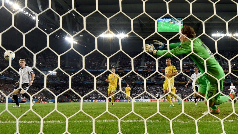 Bastian Schweinsteiger scores the goal that finally put the game to bed