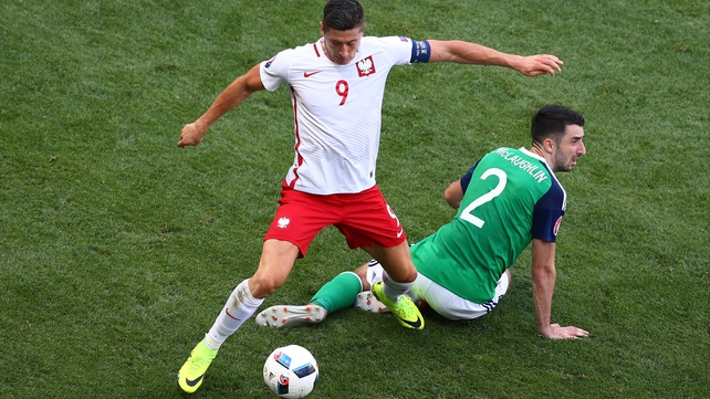 Poland star Robert Lewandowski had a quiet day by his standards