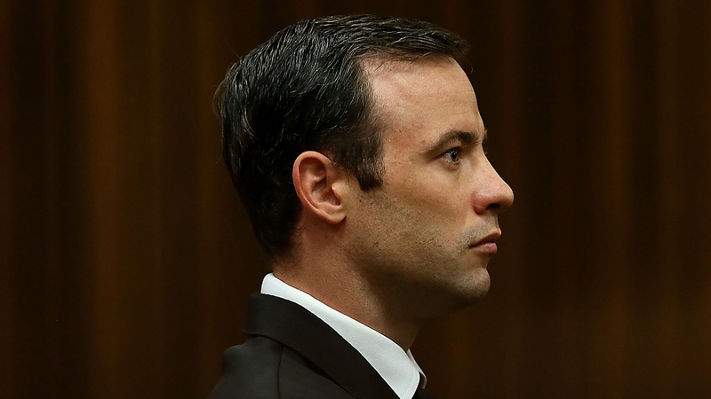 Oscar Pistorius pictured in court in April 2016