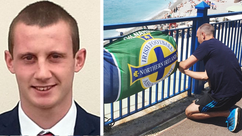 Darren Rodgers died after falling onto a stony beach (Pics: Rodgers family, PA Images)