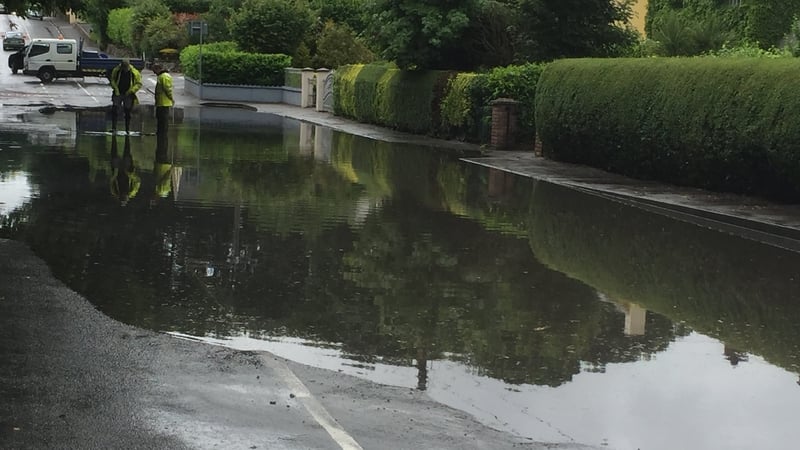 Flash flooding was reported in Athlone, as well as in parts of Dublin