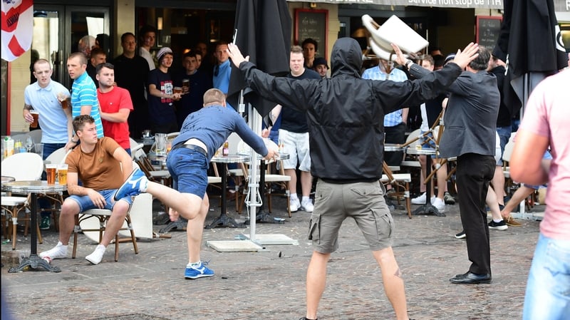 Fans clash in Lille