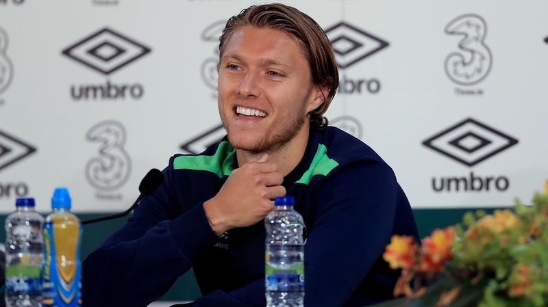 Jeff Hendrick faces the media